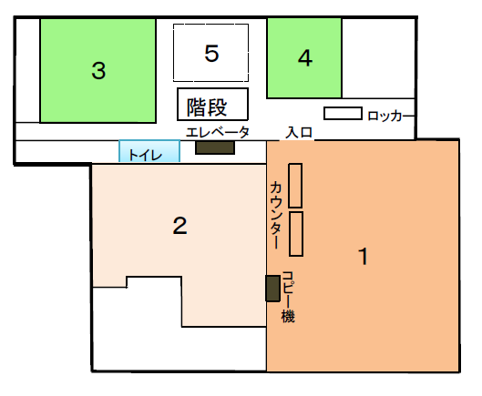 図書館3階の地図の画像